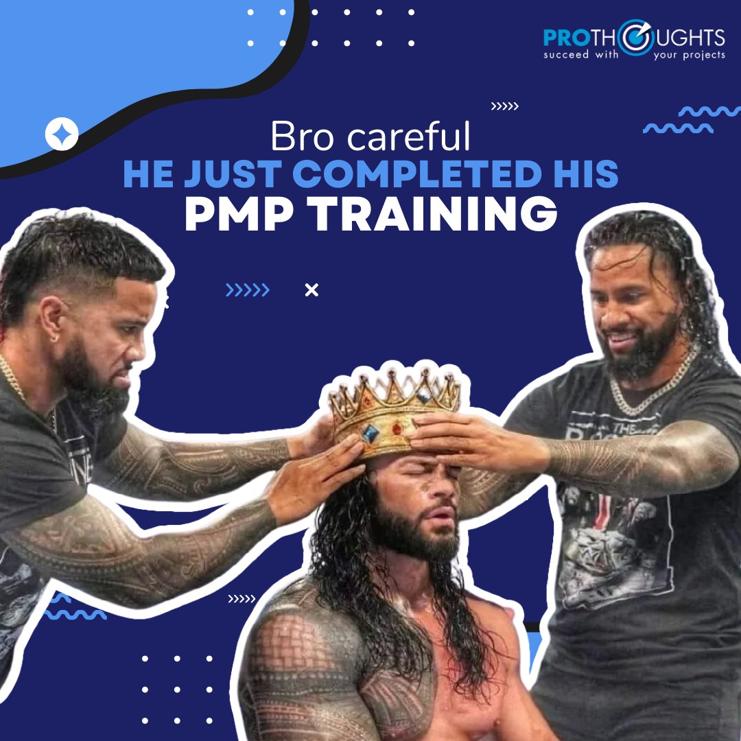 The_ProThoughts's tweet image. bit.ly/3qyU9oK
#ProjectManagerMemes #ProjectManagers #ProThoughts #PMI #PMP #PgMP #EarlyBirdOffer #offer #PMPcertification #PMPtraining  #MEMES #WWE #RomanReigns