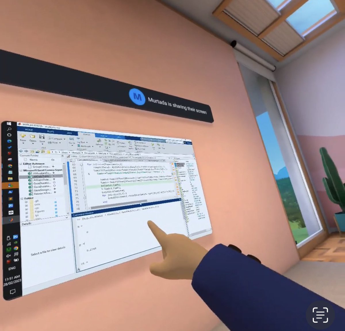 When the reviewers ask for measurements of statistical significance and we decide to check our code and data distribution in VR… btw I am ill this week and I really wanted my avatar to look equally awful. Can we do that, <a href="/Meta/">Meta</a> ? 🤧🤕🤒🤮🥴 #Metaverse