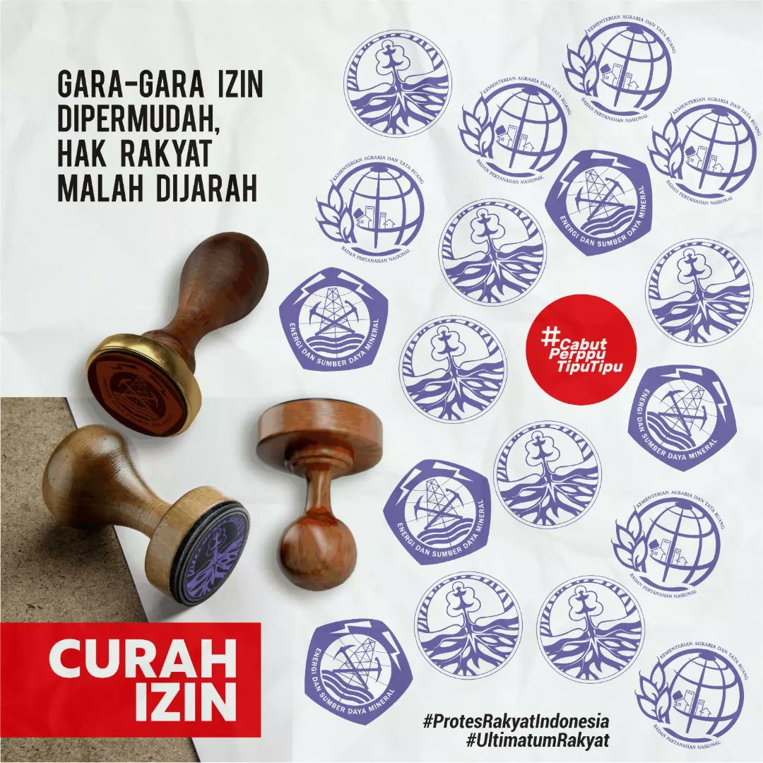 FraksiRakyatID's tweet photo. Ya emang akal-akalan penguasa aja itu mah untuk ngeruk kekayaan sebanyak banyaknya, 

Kemudahan untuk koruptor lewat regulasi.

#CabutPerppuTipuTipu 
#UltimatumRakyat 
#ProtesRakyatIndonesia https://t.co/84AoCRa3W0