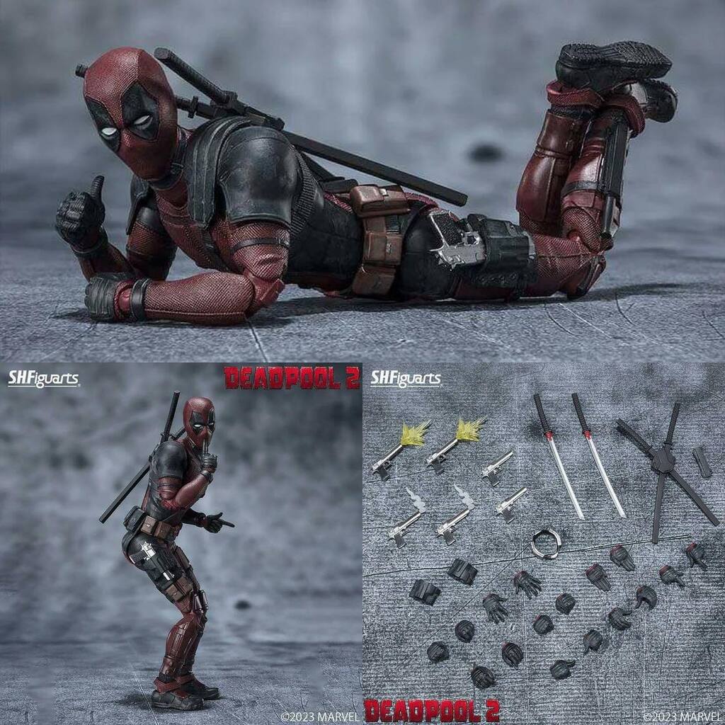 aic_podcast's tweet photo. ⚔️MAXIMUM EFFORT⚔️
@bandaicollect and @instamashii have revealed their upcoming #Deadpool 2 figure coming to the #SHFiguarts line! Wade is a darker red here, and comes with some sorely missed accessories from the first release. Preorders soon.
#toys #toycollector #actionf… https://t.co/GAK0ritpAk