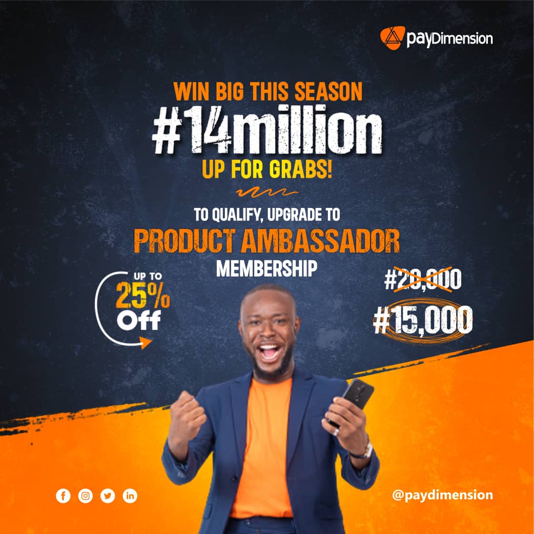 paydimension's tweet image. Dear Superstars,

Our Valentine Special Promo ends today. You can still take advantage of our 25% discount and upgrade to product ambassador membership.