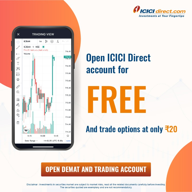 ICICI_Direct's tweet photo. Open ICICI Direct account for Free &amp; Trade Options at Rs. 20 only.
Start your trading journey today!