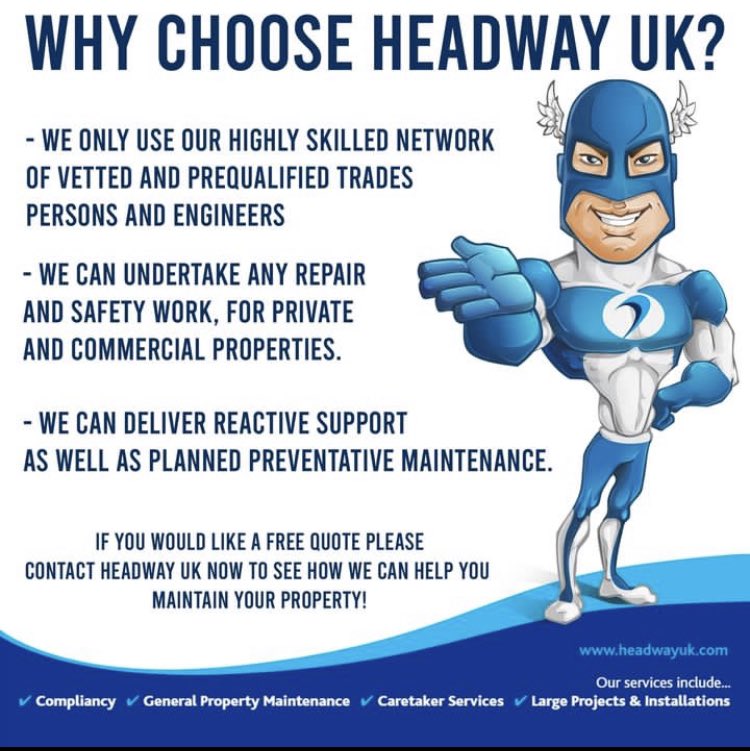 There are lots - but here are some of the main reasons you can confidently choose Headway UK for your Property Maintenance needs...
#propertymaintenance #supportedliving #housingassociation #maintenance #trustedtrader #reliableservice #contactusforaquote