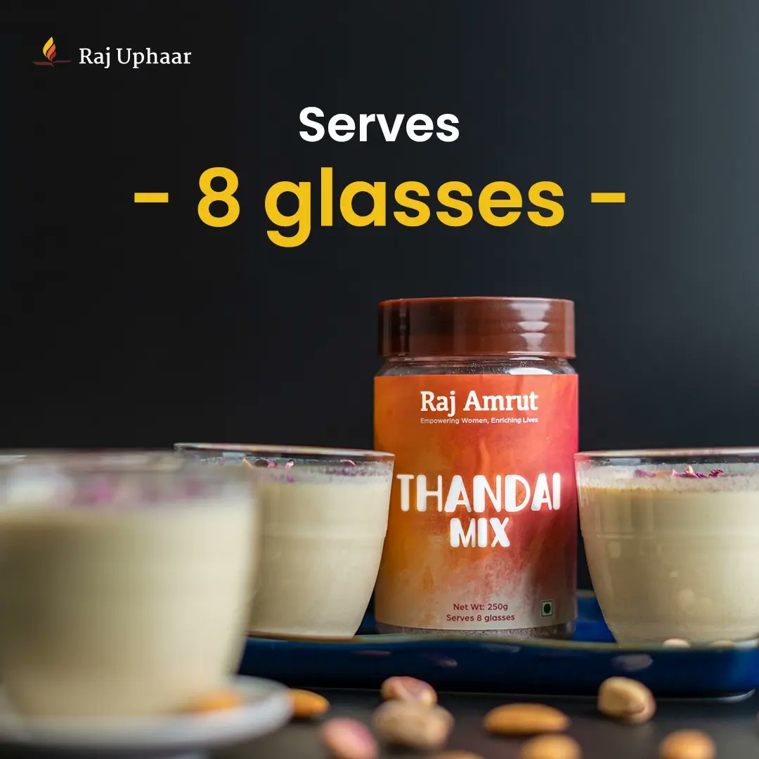 RajUphaar's tweet photo. Our Holi favourite Thandai Mix is a blend of the finest ingredients and the easy-to-make thandai actually completes your Holi celebrations! 

Unleash the Holi fervour, shop now: https://t.co/9vIwINfrTs

#RajUphaar #Holi2023 #Holi #HoliHai 
#womenempowerment #tribalwomen https://t.co/cagMDsQorh