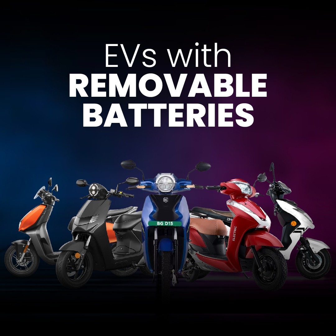 'Get charged up with these top 5 electric scooters featuring detachable batteries! Enjoy the convenience and flexibility of swapping out batteries for extended rides. 🛴⚡ #electricscooter #detachablebattery #evindia #removablebatteries #bgauss #vida #kineticgreen #bounceinfinity