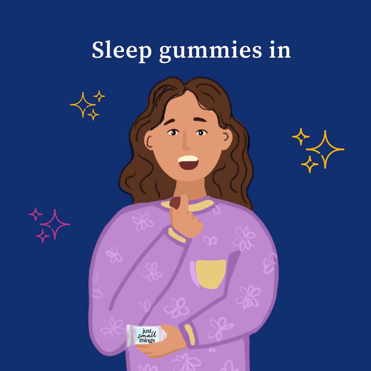 Call it a day and sleep fast with our Sleep Gummies by your side! 

#JST #JustSmallThings #gummies #sleepgummies #mealtonin #bettersleep #healthy #nutraceuticals
