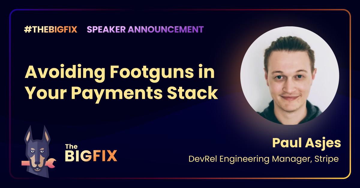 paul_asjes's tweet image. Join me later today at #TheBigFix by @snyksec for some fun adventures with footguns! snyk.io/events/the-big… #DevSecOps