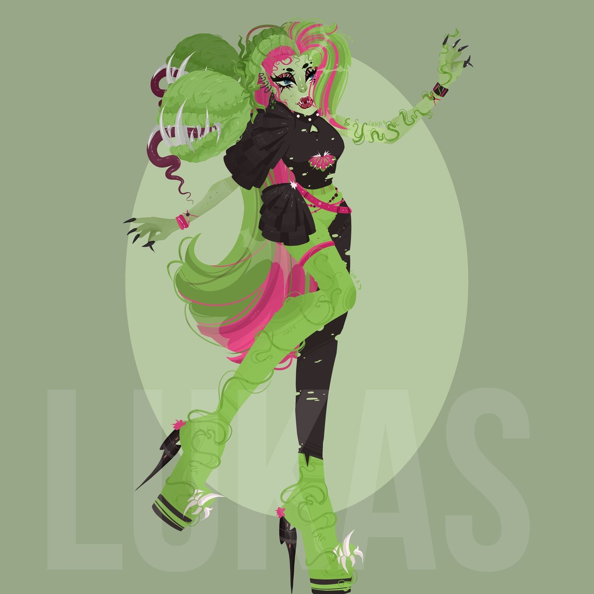 Arachnid_doll's tweet photo. 🌾🌱🪴Venus McFlytrap redesign 🪴🌱🌾 @MonsterHigh #MonsterHigh #fanart https://t.co/PTw9DmAy8u
