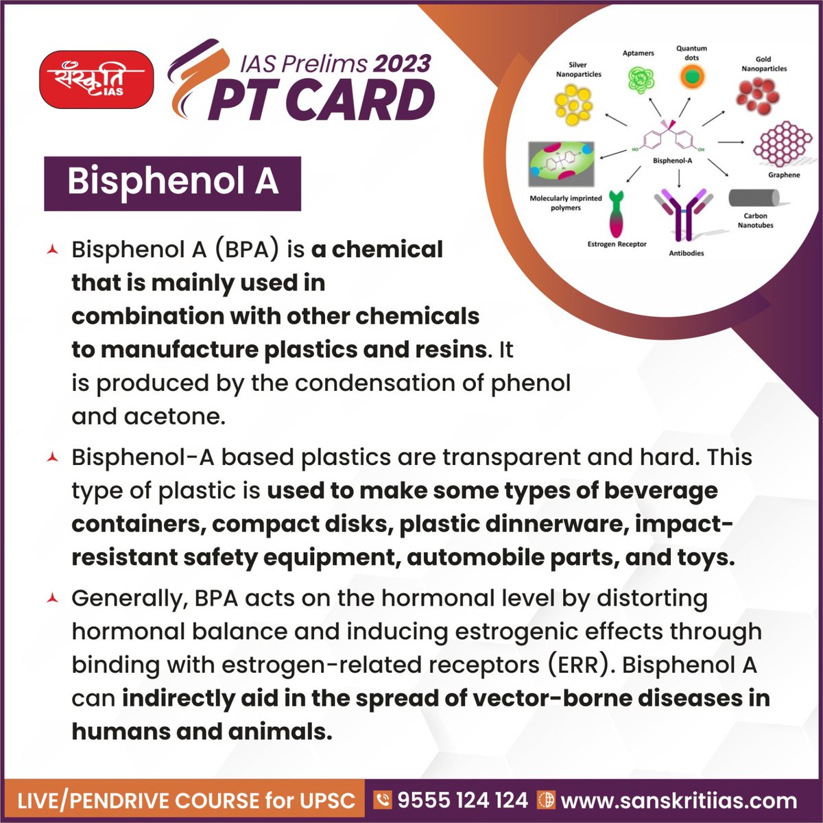 sanskritiias's tweet image. #PT_Card

Bisphenol A

sanskritiias.com/pt-cards/bisph…

@sanskritiias

#BisphenolA #IAS #UPSC #CivilServices #Prelims #SanskritiIAS #CurrentAffairs