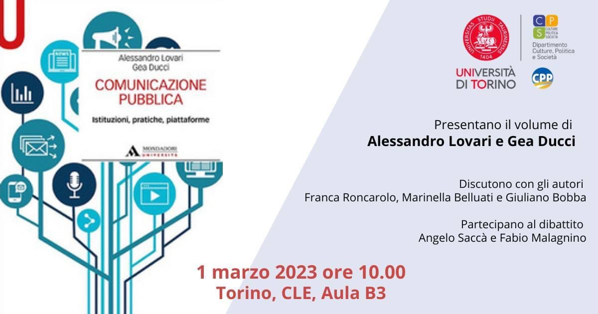 Alessandro Lovari (@alelovari) on Twitter photo Ci vediamo domani a <a href="/unito/">Università di Torino</a> ospiti di <a href="/LellaBellu/">Marinella Belluati</a> e <a href="/FrancaRoncarolo/">Franca Roncarolo</a> per presentare il #libro Comunicazione #Pubblica scritto da me e <a href="/geaducci/">Gea Ducci</a> per <a href="/Mondadori/">Mondadori</a> parteciperanno anche <a href="/invisigot/">Fabio Malagnino</a> Angelo Saccà e Giuliano Bobba. #compubblica #pasocial <a href="/SPolUniCA/">Dipartimento di Scienze Politiche e Sociali UniCA</a> #prprof #pa #social Ci vediamo domani a <a href="/unito/">Università di Torino</a> ospiti di <a href="/LellaBellu/">Marinella Belluati</a> e <a href="/FrancaRoncarolo/">Franca Roncarolo</a> per presentare il #libro Comunicazione #Pubblica scritto da me e <a href="/geaducci/">Gea Ducci</a> per <a href="/Mondadori/">Mondadori</a> parteciperanno anche <a href="/invisigot/">Fabio Malagnino</a> Angelo Saccà e Giuliano Bobba. #compubblica #pasocial <a href="/SPolUniCA/">Dipartimento di Scienze Politiche e Sociali UniCA</a> #prprof #pa #social