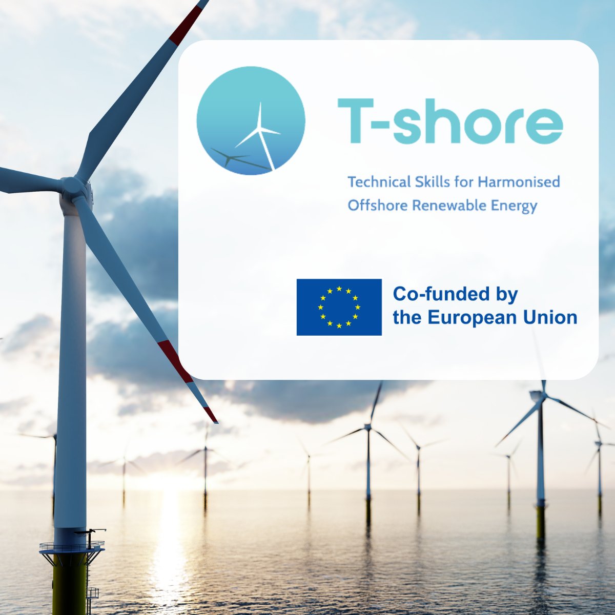 What is T-shore T-shore aims to support Europe's transition to climate neutrality by identifying emerging green skills requirements and establishing regional lighthouses and a vocational centre securing development of vocational education to support the Offshore Renewable energy