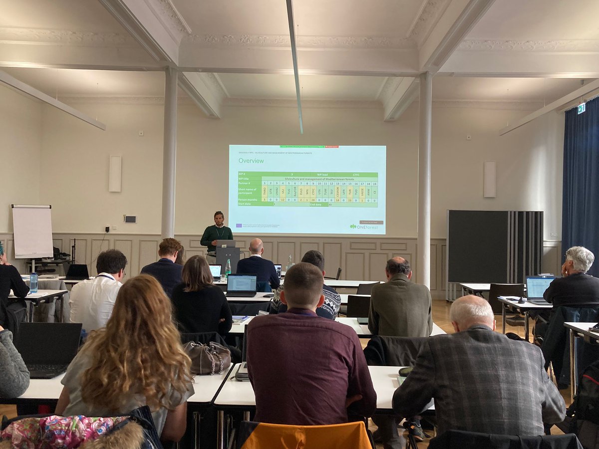 ctforestal's tweet photo. #OneForest🌲
Edu Collado & @Miriam_Pique_ present the progress achieved on the #CTFC-led work package "Silviculture and management of Mediterranean Forest" of the @Oneforest_H2020 project @uniGoettingen during the project's 1st General Assembly https://t.co/QyWIXhsbZJ