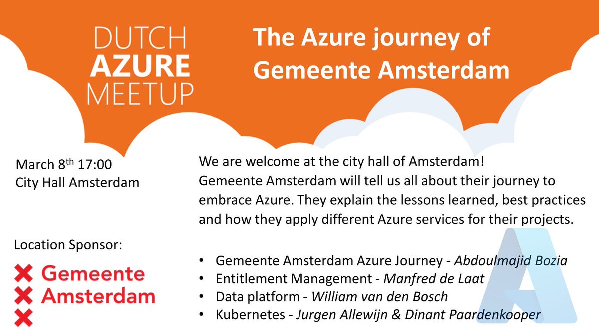 Dutch Azure Meetup tweet media