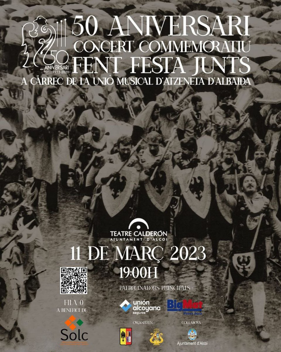 FilaMagenta's tweet photo. Hola! El dia 11 de març no teniu pla de vesprada? Si voleu gaudir de la cultura i de la música festera podeu vindre al concert que està organitzant la Filà Cides al Teatre Calderón a les 19h. Podeu aconseguir les vostres entrades en https://t.co/FogR0XQaln https://t.co/KS9CtP2UVH