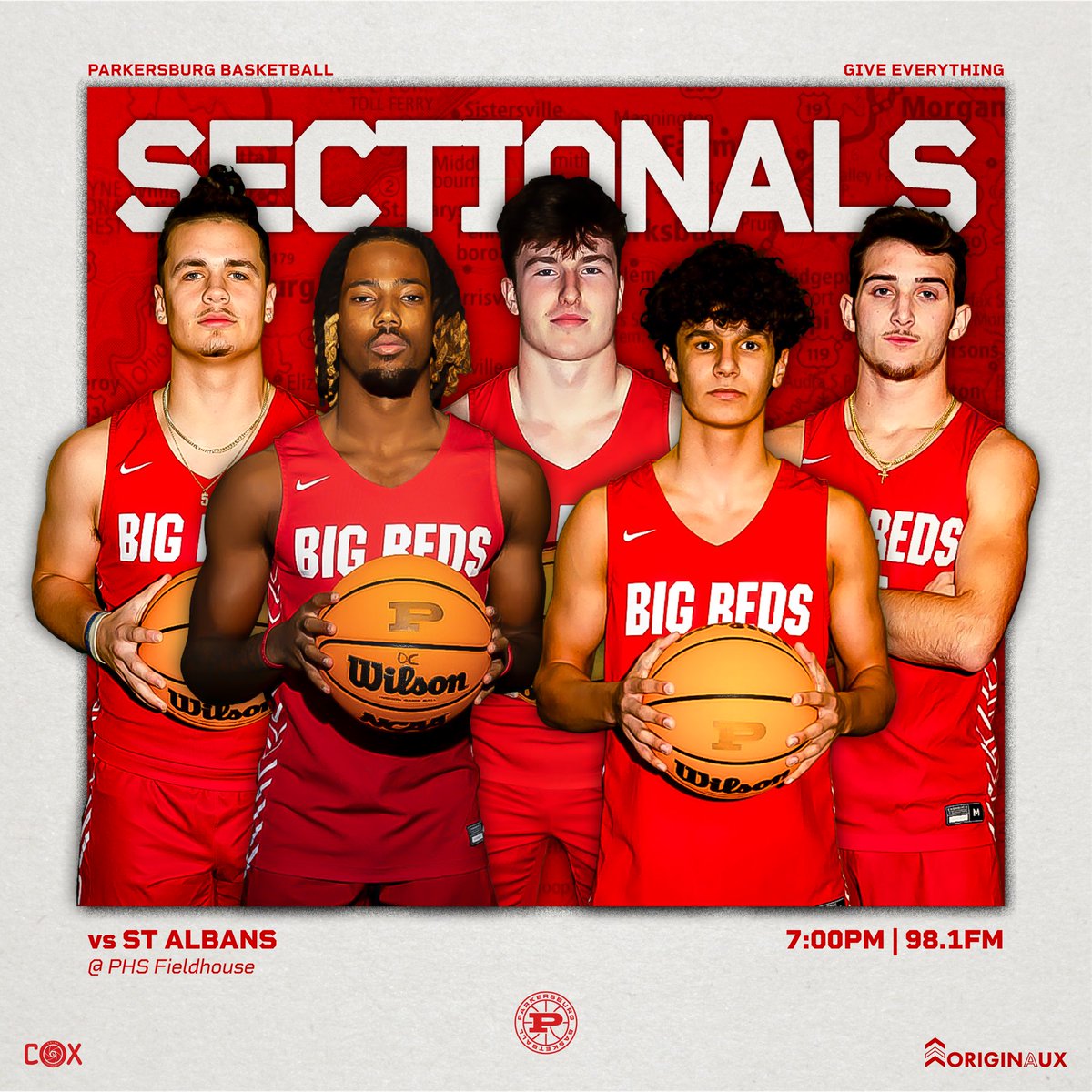 It’s Sectional Game Day vs St. Albans
- 7:00pm
@ PHS Fieldhouse 
#GiveEverything