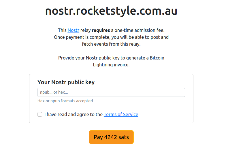f1xtheworld's tweet photo. Running #Nostr!

A rather beefy relay server.  CPU focused : 4 core, 16GB memory, 160GB NVME SSD

Avoid spam and get great  #austrich connections : https://t.co/RMjYqP7YYJ
Only 4242 sats.   I am going to need a fair bit of support to keep it running! 
#Bitcoin #lightning https://t.co/O3GT4NWhTb