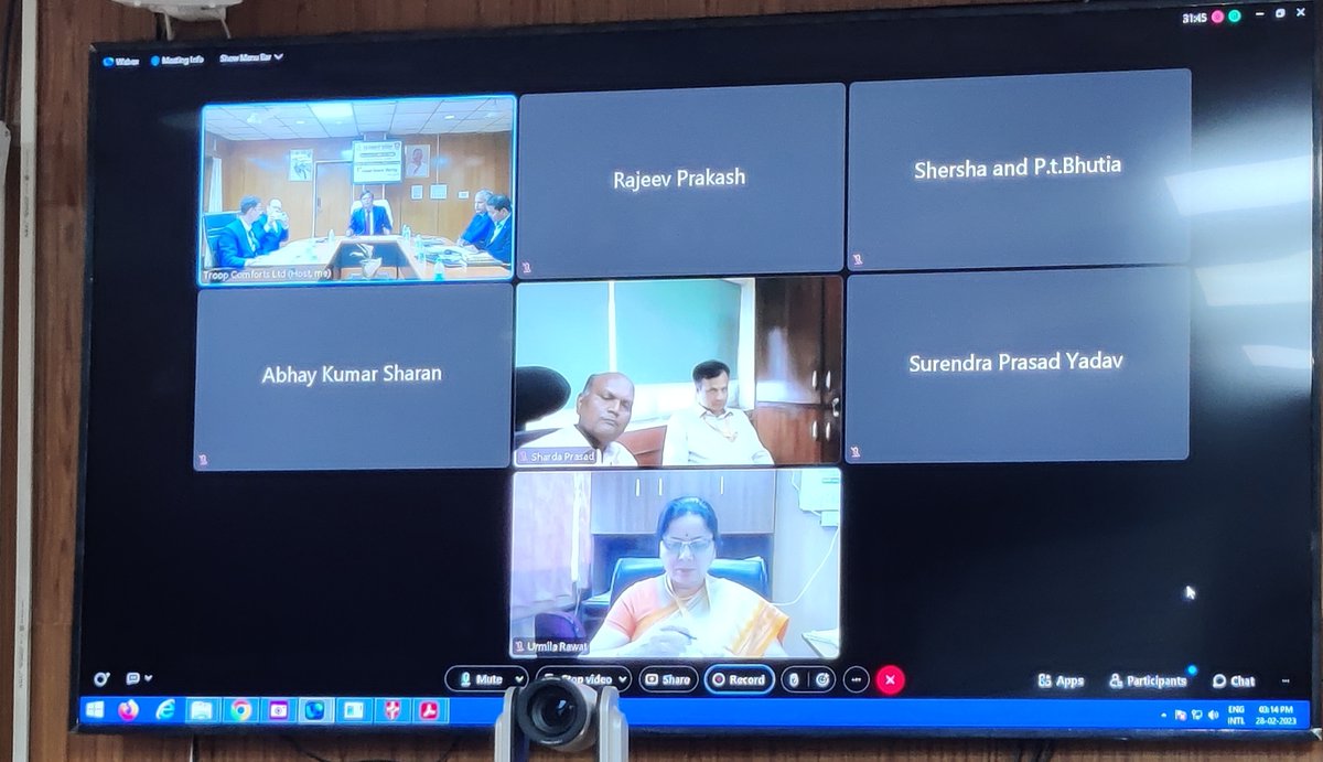1st Annual General Meeting (AGM) of Troop Comforts Limited was held today at TCL Corporate Office, Kanpur. It was attended by shareholders  through video conferencing. CMD, all BODs &amp; Auditors were present...