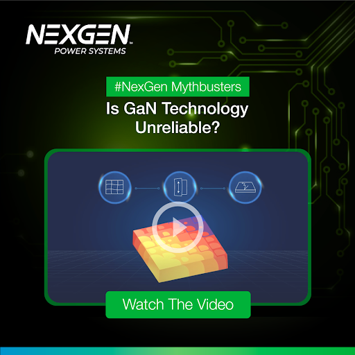 NexgenPower's tweet photo. Have you heard that Vertical GaN chips are unreliable? This is a myth. 

Watch this video to learn about the origins of the myth and why #VerticalGaN technology is, in fact, the highest-performing and most stable semiconductor in the market today https://t.co/whrlQYtWha https://t.co/wylLsz4PDW