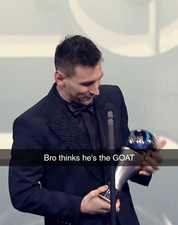 AbjaFCB's tweet photo. Messi fans are tired of trolling Ronaldo, they’re trolling Messi now😂😂 https://t.co/3BEHW6OXhK