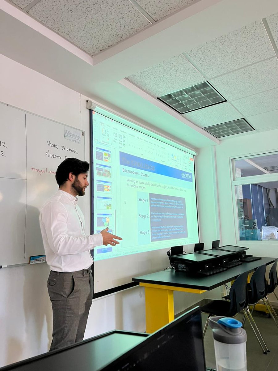 Vista #Visioneer, Andres, is engaging with university students over the next few weeks to provide practical and technical #machinevision knowledge. 

This is a very exciting and unique opportunity to work alongside the students, directly supporting their learning and progression!