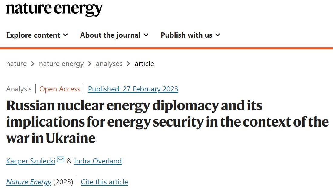 A year since #Russia's open invasion of #Ukraine, #EU is yet to extend sanctions to cover #nuclear energy, where RF's #Rosatom is a globally dominant player. We present a dataset of all Rosatom's international projects, the dependencies they create &amp; associated #security risks 1/