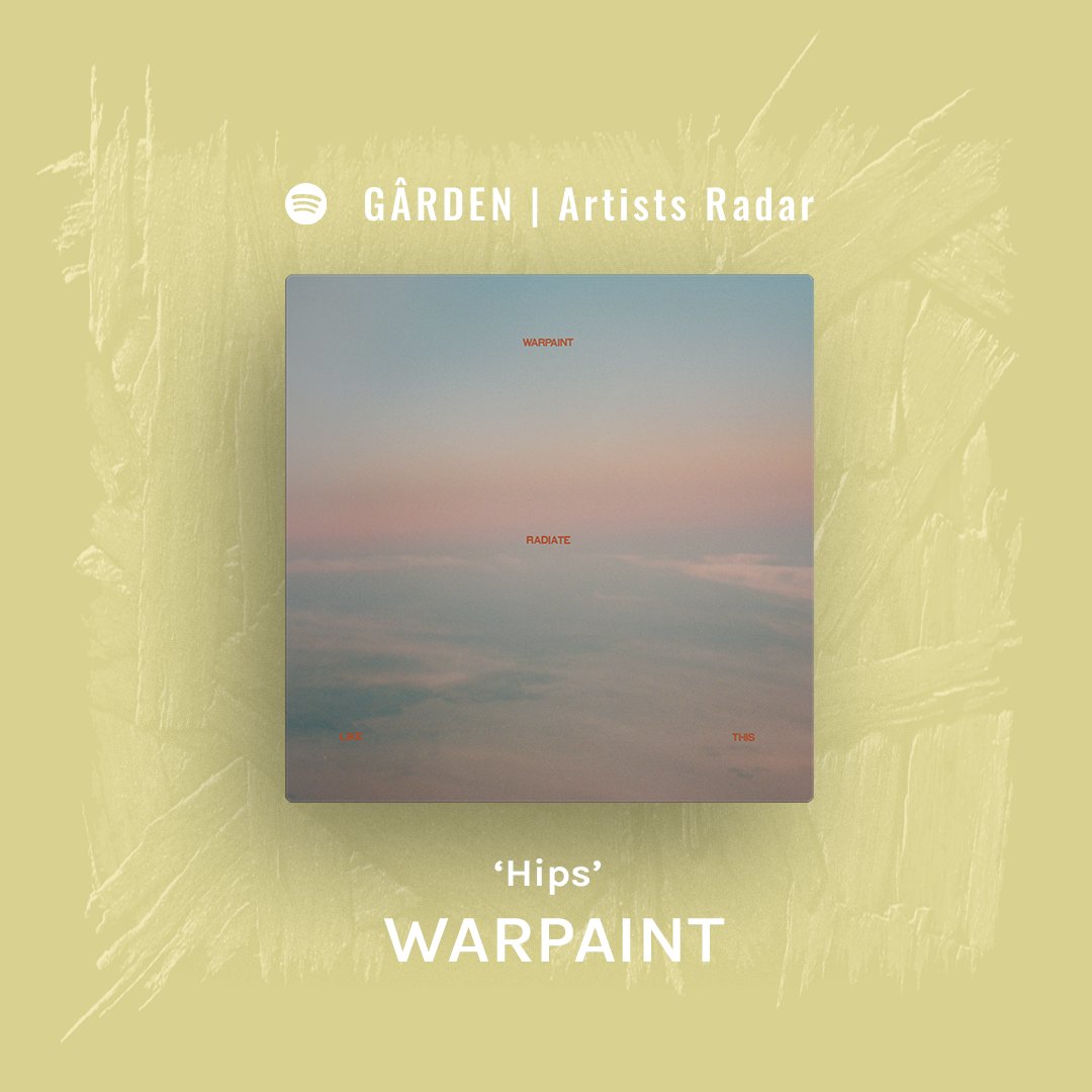 GÂRDEN | Artists Radar - New music we love in one big playlist. Check out our new additions: 

1. <a href="/TTeamwork/">TECHNOLOGY+TEAMWORK</a> - Amsterdam
2. <a href="/YousefGnaoui/">Yousef Gnaoui</a>, <a href="/abelmanbroer/">aabz</a> - De Machine
3. <a href="/lavalu/">teodoro</a> - Oozing
4. @_warpaint - Hips

Don't forget to follow the playlist at: open.spotify.com/playlist/2sdqP…