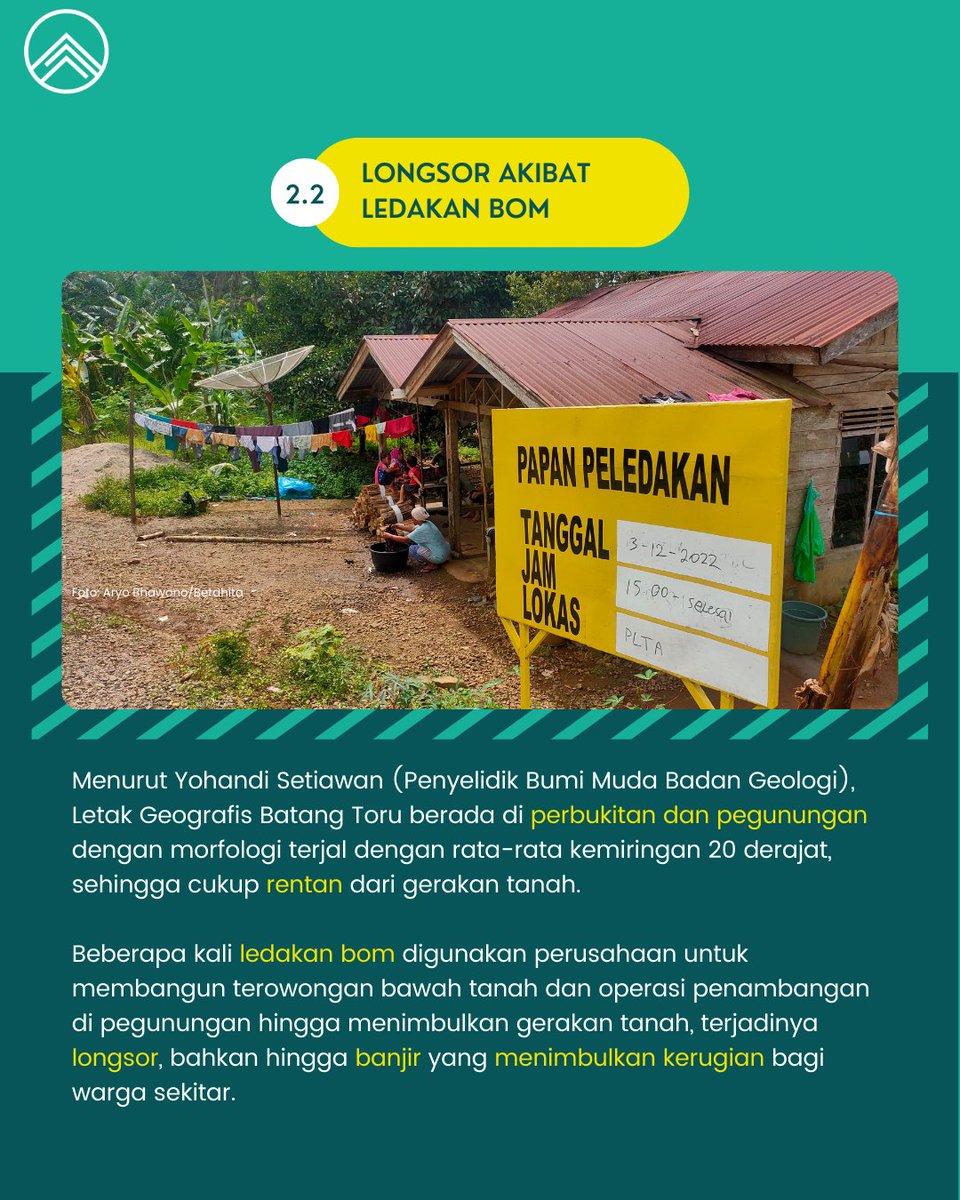 satyabumi's tweet photo. Seri Investigasi Kolaborasi SIEJ - LOKASI PROYEK RAWAN BENCANA [2]

Sudah mana rawan gempa, metode peledakan yang tidak aman bikin longsor, warga pernah kebanjiran, eh lagi-lagi diduga AMDALnya bermasalah. Lagu lama banget gak sih.

#savebatangtoru https://t.co/5SLAzT1nqs