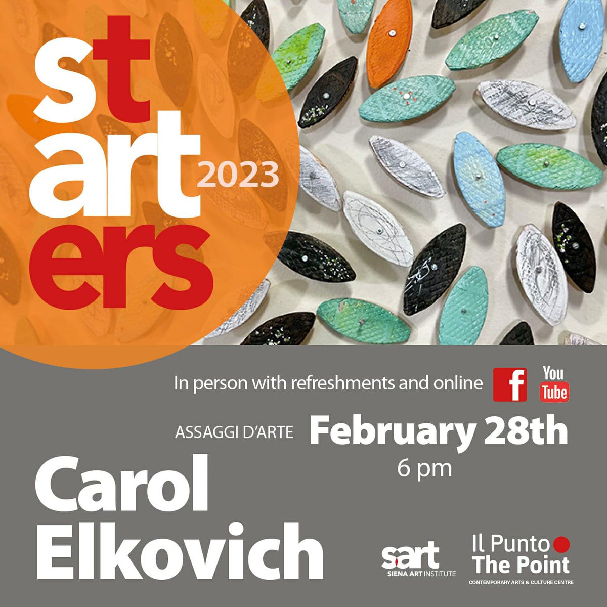 Join us today for an artist's talk with Carol Elkovich, our current resident artist!
Free and open to the public, and live-streaming online: sienaart.org/News/Carol-Elk…

#sienaartinstitute #siena #residentartist #artistinresidence #artresidency