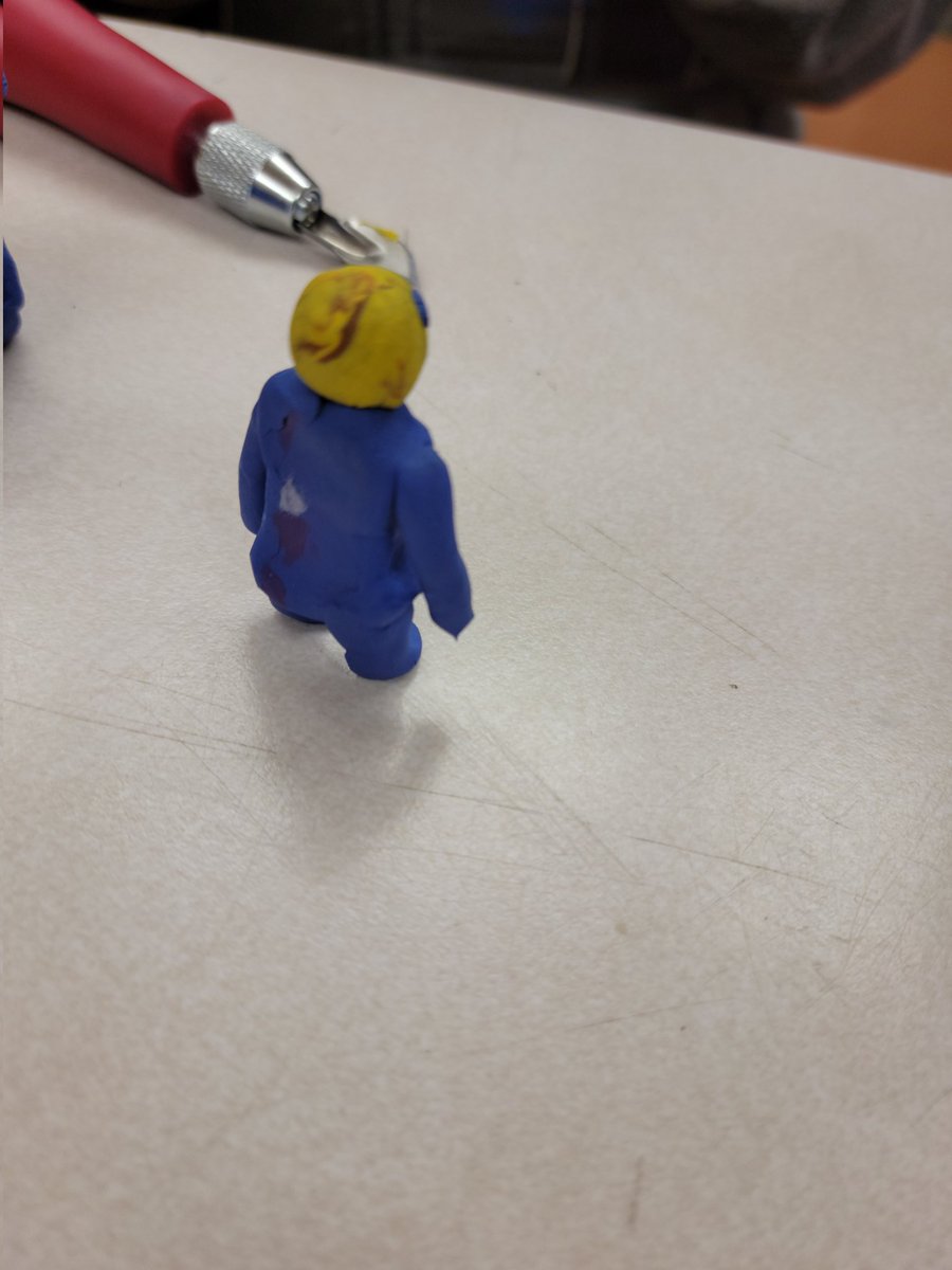 Grade 7 Tech today!
Working on some Clay-mation!