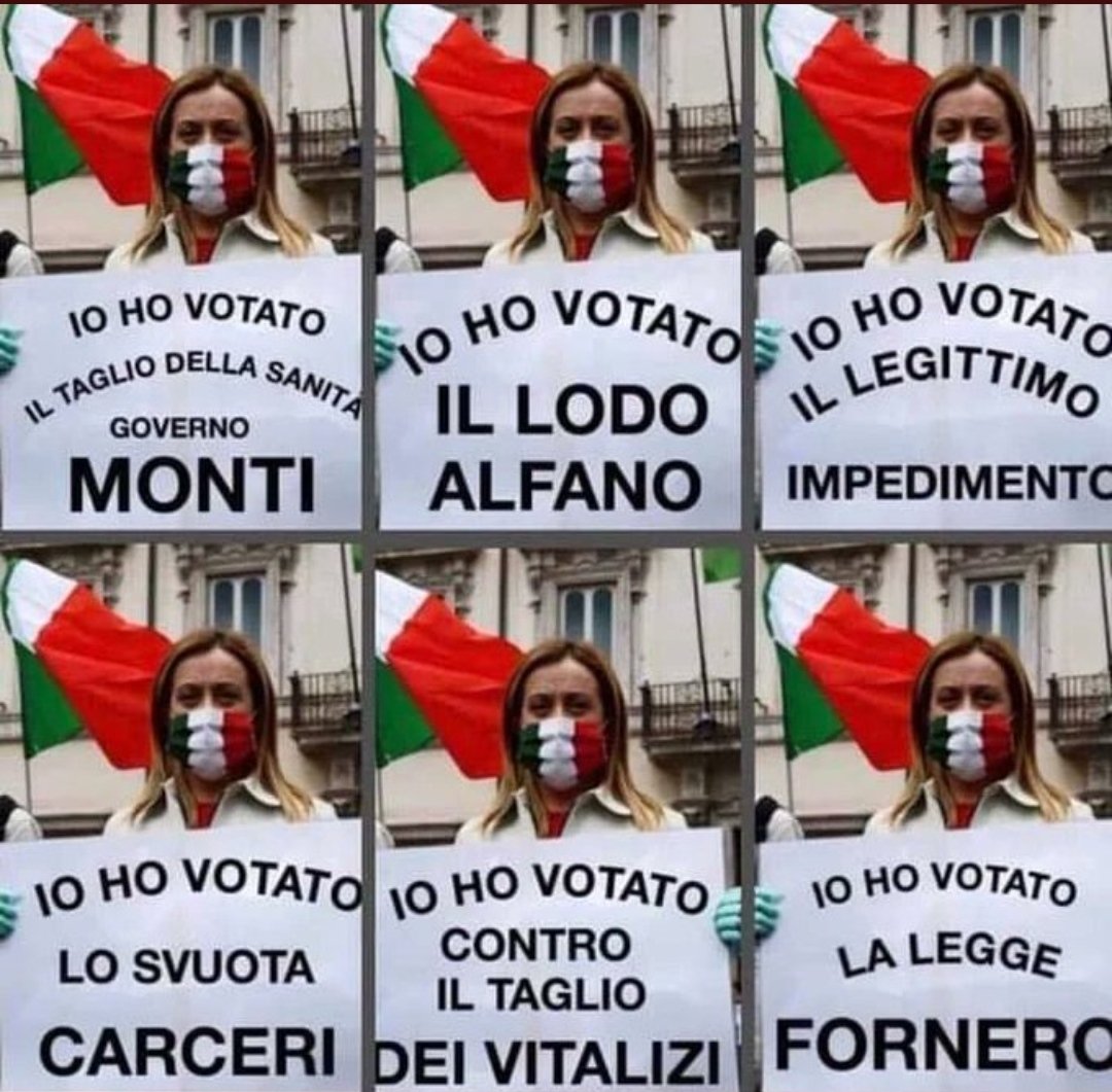 ADA79991318's tweet photo. @MarcoRizzoPC #MASSIMAAAA #CINDIVISIONE #GIORGIA #MELONI #BUGIARDAAAA #VENDUTAAA #MATTA #IPOCRITAAA #VATTENEEEEEE #AFACULOO🤮🤮🤮🤮🤮🤮🤮🤮🤮👿👿👿#MIDISPIACE PER CHI TI HA #VOTATA #MALEDETTAAAAAA😭😭😭😭😭😭😭🤮🤮👿👿 https://t.co/06GtKklT6v
