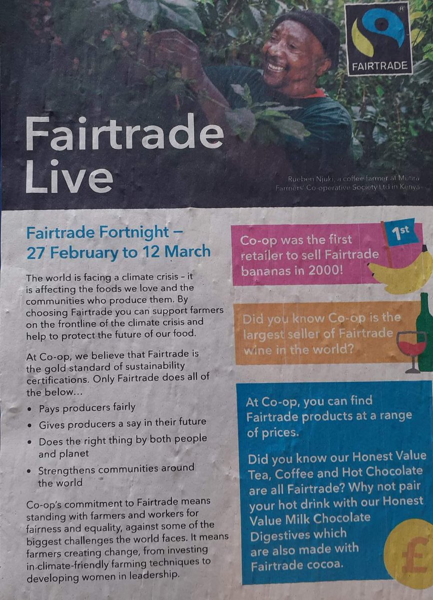 HeatherScharn's tweet photo. Fantastic morning in Swanage Coop with our large banana (!) talking to our members and customers about #FairtradeFortnight and showing them how easy it is to buy Fairtrade instore. #ItsWhatWeDo 
@Carolineswanage @coopuk @fewey7 @CoopSueG @swanage https://t.co/TjObi6vDLz