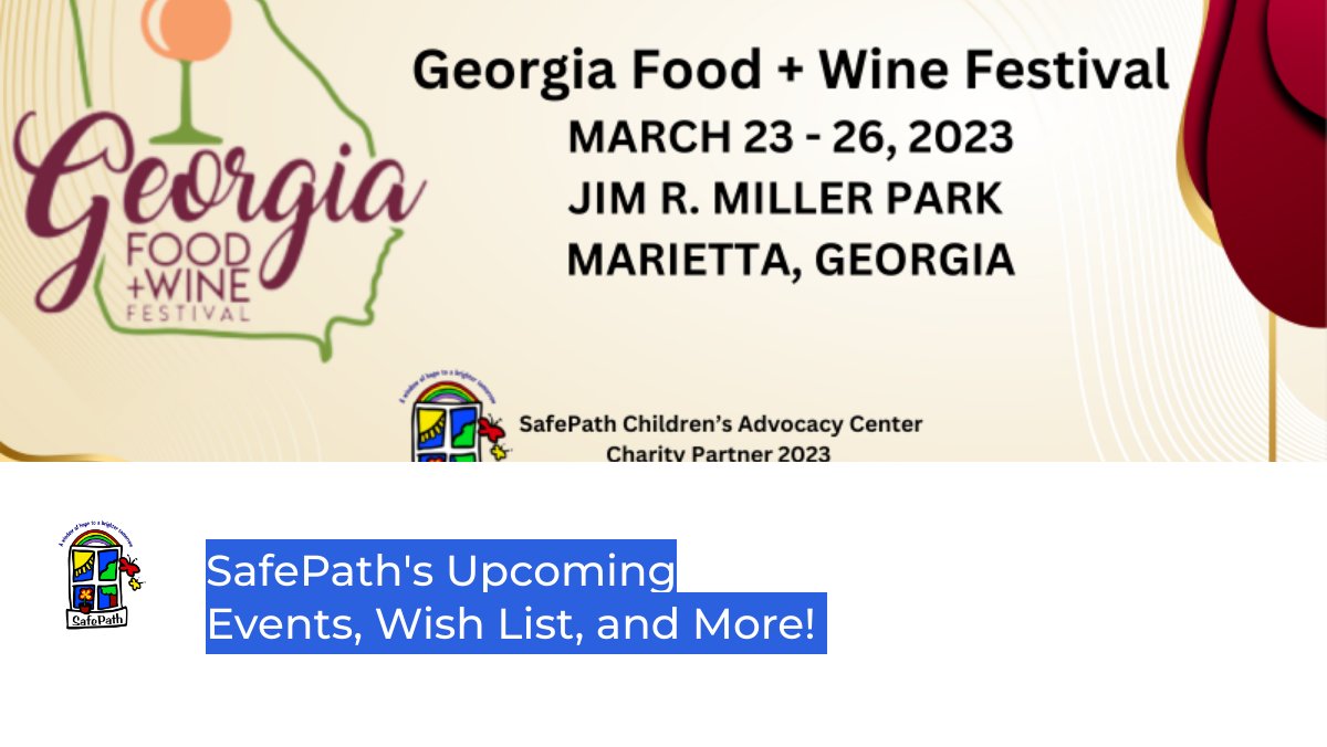 SafePathCAC's tweet image. SafePath's Upcoming Events, Wish List, and More! - mailchi.mp/safepath.org/u…