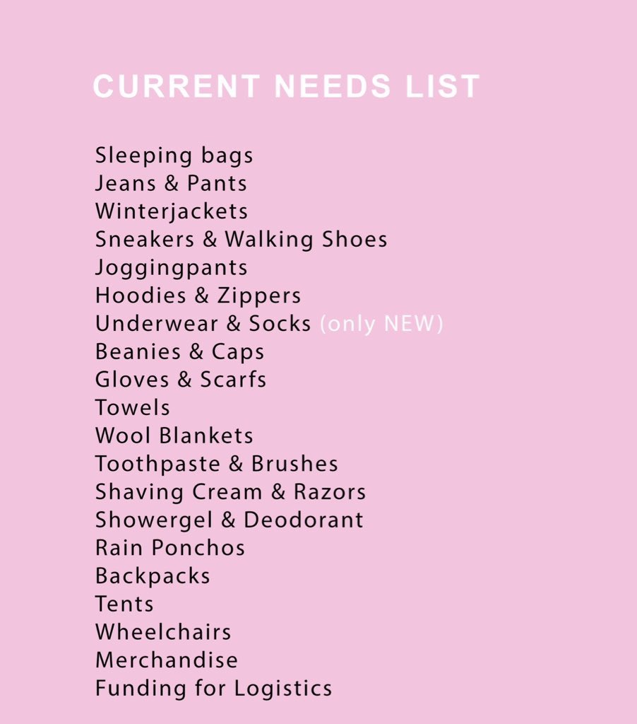 ❄️ It's still very cold outside ❄️

👉 Current needs list 👈

#homelesssupport #refugeesupport