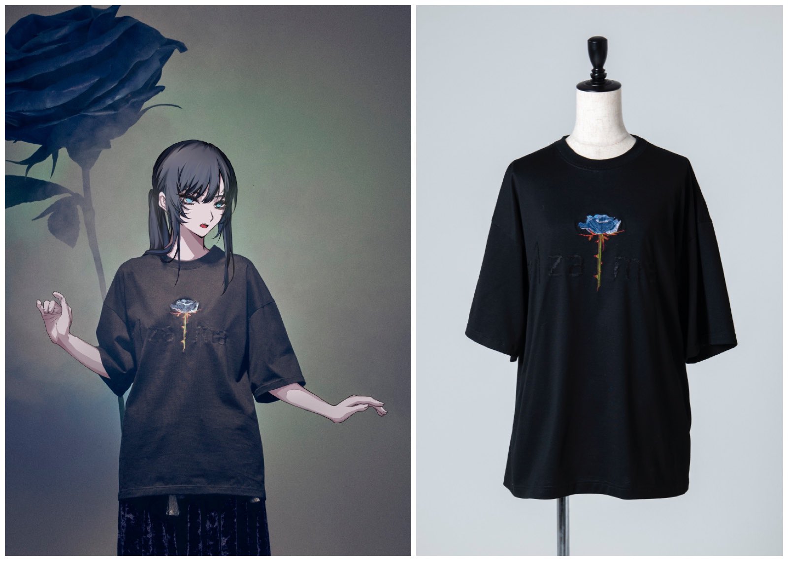 hazama ハザマ × Ado 23SS ロゴカットソー / Tシャツ L