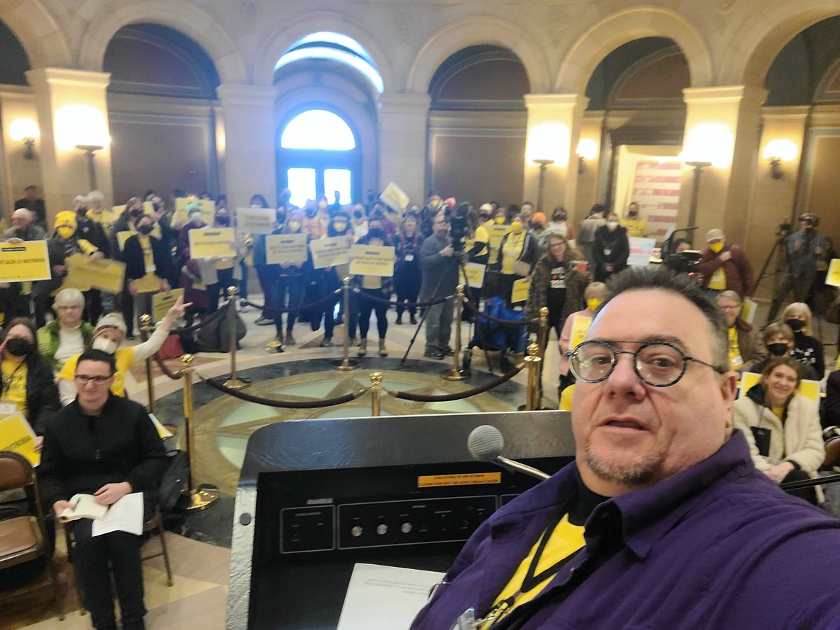 tmichaelrock's tweet photo. Last week I had the privilege of standing with Unrestrict Minnesota and many faith partners in the fight for reproductive justice. Abortion is Healthcare. Laws restricting abortion cause violence and harm. It isn't that hard to understand. I stand in love and truth. https://t.co/5Z4uT08nx0