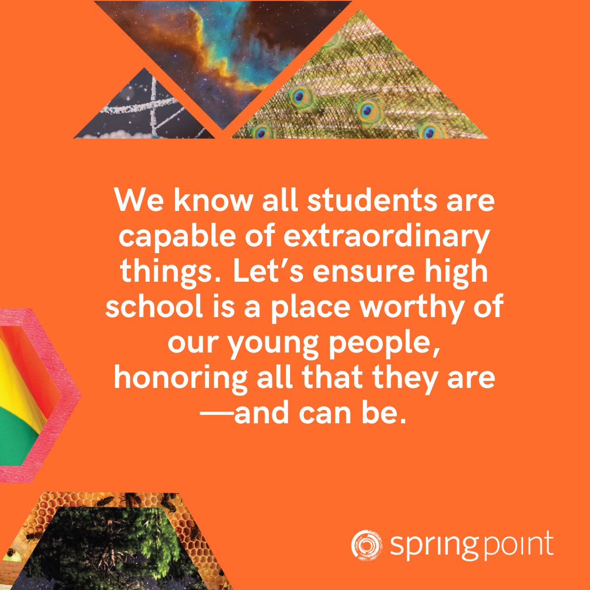 springpointEDU's tweet image. Can we reimagine high school to be worthy of today’s students?
Today, we have an answer.
📌 In Making High School Meaningful, we explore a unique vision for transformative learning experiences grounded in both rigor and purpose.
Learn more: buff.ly/3ZvQEhL