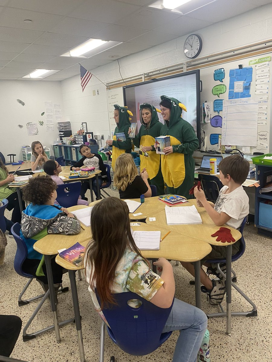 PES_Mustangs's tweet photo. It’s almost March, which means it’s almost Reading Month. We are so excited to be reading Dragons in a Bag and had a blast delivering books yesterday. #pembrokepride @Mrs_StephLopez @amwetmore @acpaulsonvb https://t.co/drRhnVkrZq