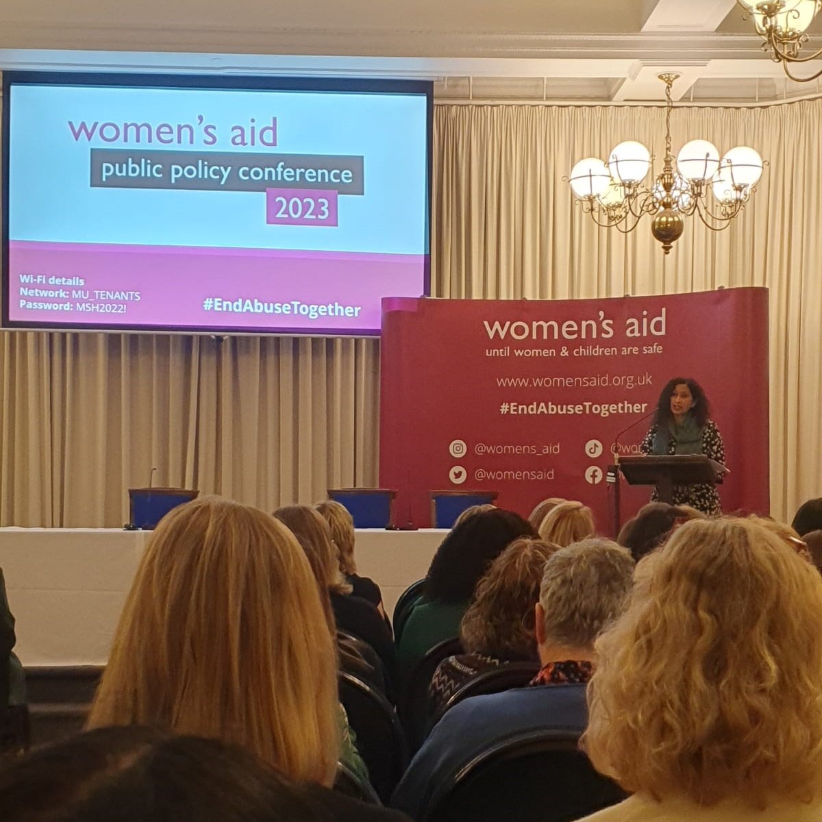 BWP's Colette, is in London today @womensaid Public Policy Conference, hearing from some esteemed speakers. It's great to be part of the conversation about how we can #EndAbuseTogether #DomesticAbuse