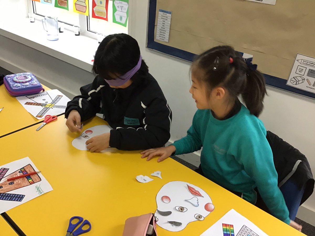 SPFJuniorSchool's tweet photo. Today in Spanish to celebrate International Languages Week we have been making our own set and playing the Fukuwarai Game. It was good fun! @SPFSchools #fitzwilliam #internationallanguagesweek https://t.co/pf4ZrCB1nc