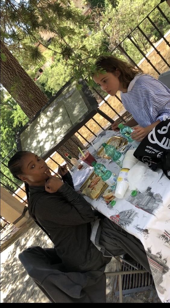 I think I’m gonna keep posting BTS photos bc I have so many saved on my phone and I love them so 🤷‍♀️ I love mother superior’s goofy smile sm🙁 #SaveWarriorNun #WarriorNun #BTS