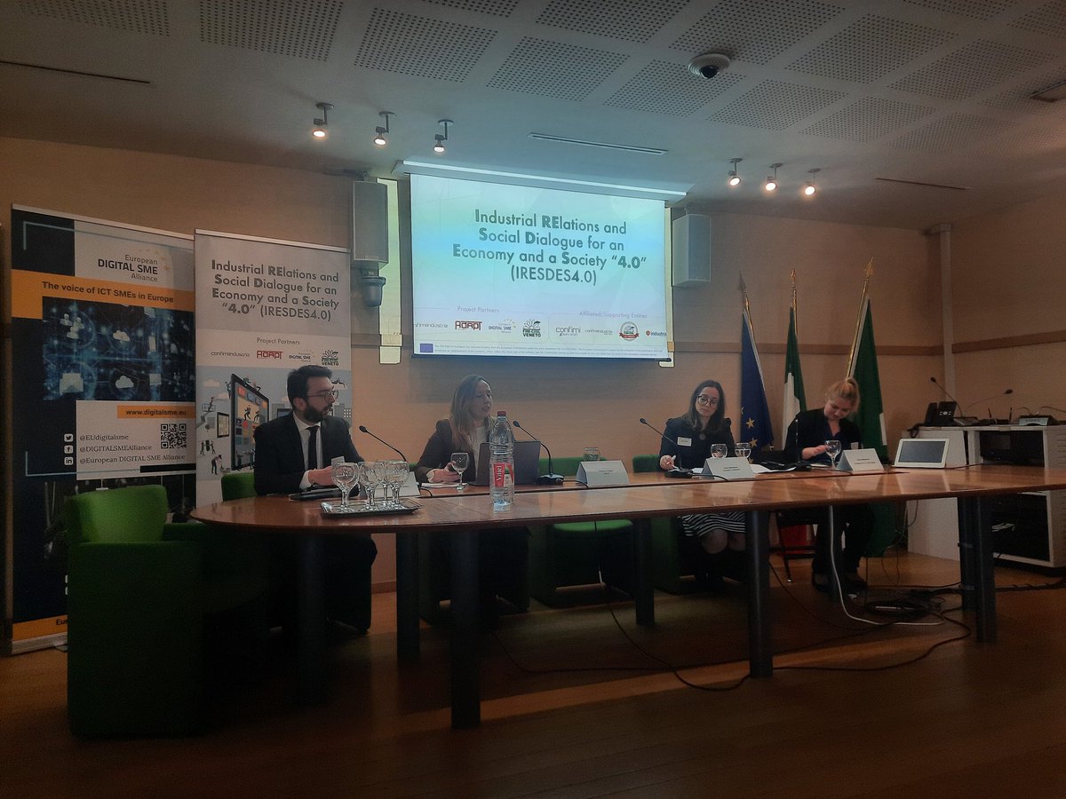 DPorcheddu's tweet photo. Following @MargheRoi's presentation at the Final Conference of #IRESDES40 🇪🇺 project, concerning the final results of its research activities and Recommendations on #smartworking and #digitalskills directed at European social partners.
➡️ Find out more at https://t.co/VCaAdomoGF https://t.co/SmDvKX0TEe