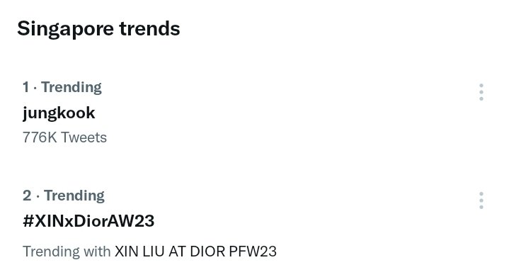 LYXTrends's tweet photo. 🔥 TRENDING 🔥

XIN LIU AT DIOR PFW23 and #XINxDiorAW23 trending #2  in Singapore 🇸🇬

@XinLiulyx0420 @Dior #DiorAW23 https://t.co/u2yta7rne2