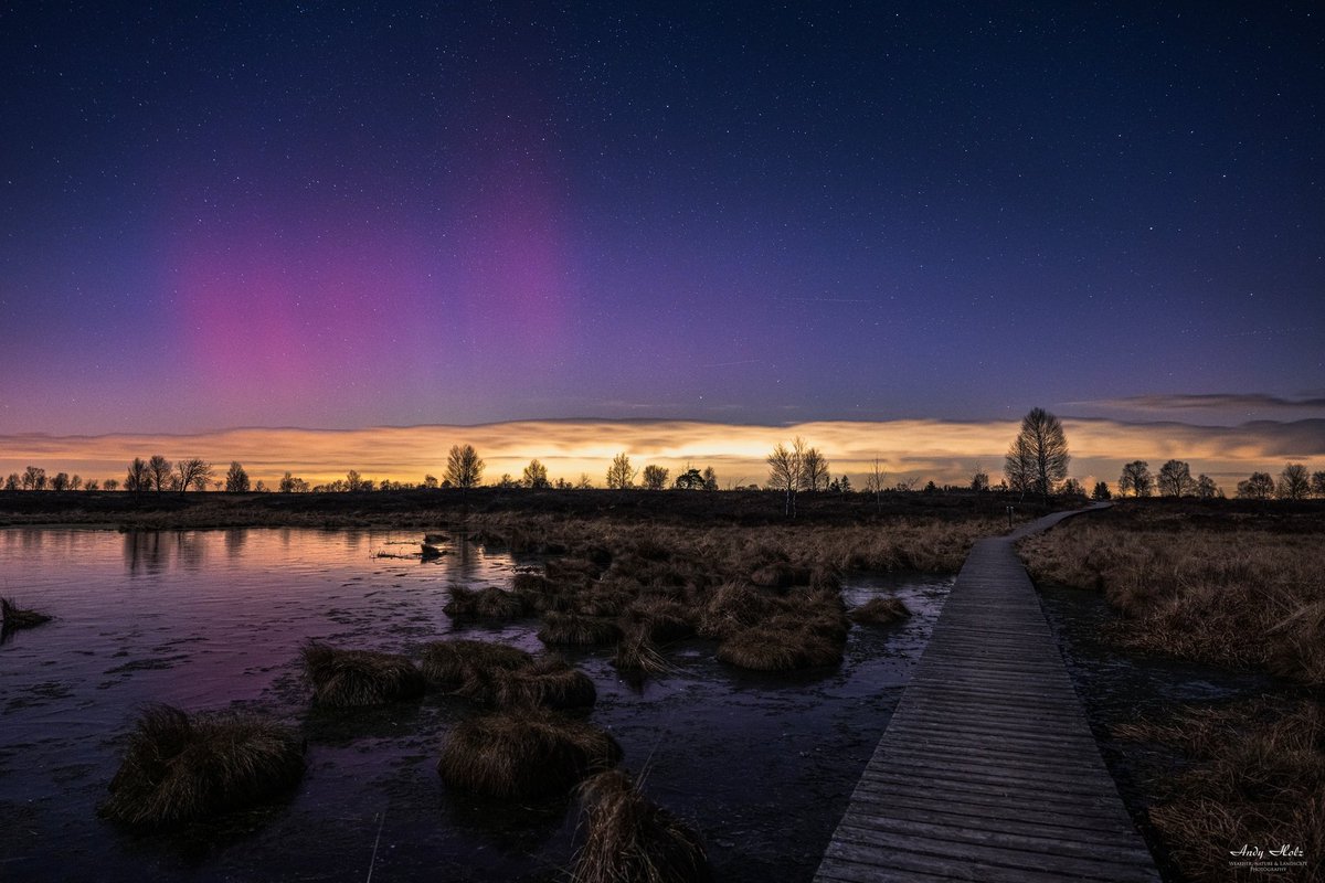 Polarlichter am gestrigen späten Abend selbst in der Eifel im Brackvenn, Eupen-Ternell/Belgien, 27.02.23

#Polarlichter #Polarlicht #Auroraborealis #Eifel #hohesvenn