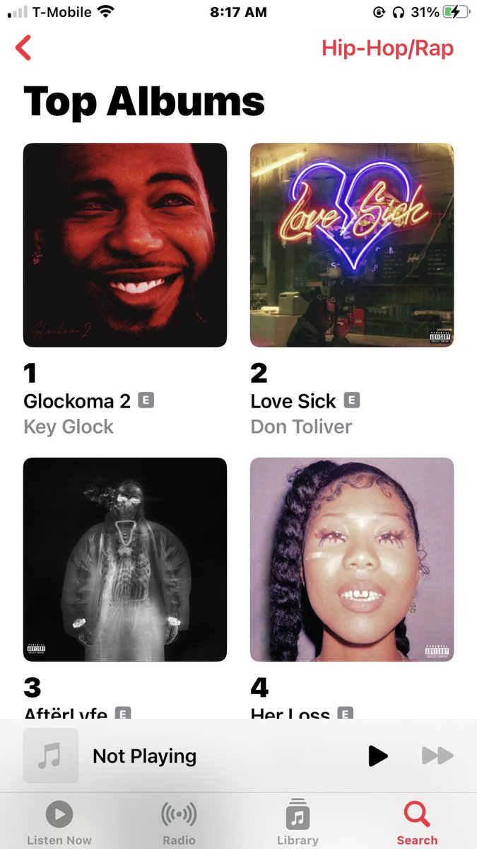 aye_itsdeshaun's tweet photo. “Aye Siri, play the number 1 rap album in the world” @KeyGLOCK 
GLOCKOMA2 OUT NOW 📈🫡 https://t.co/ZCecetPB6J