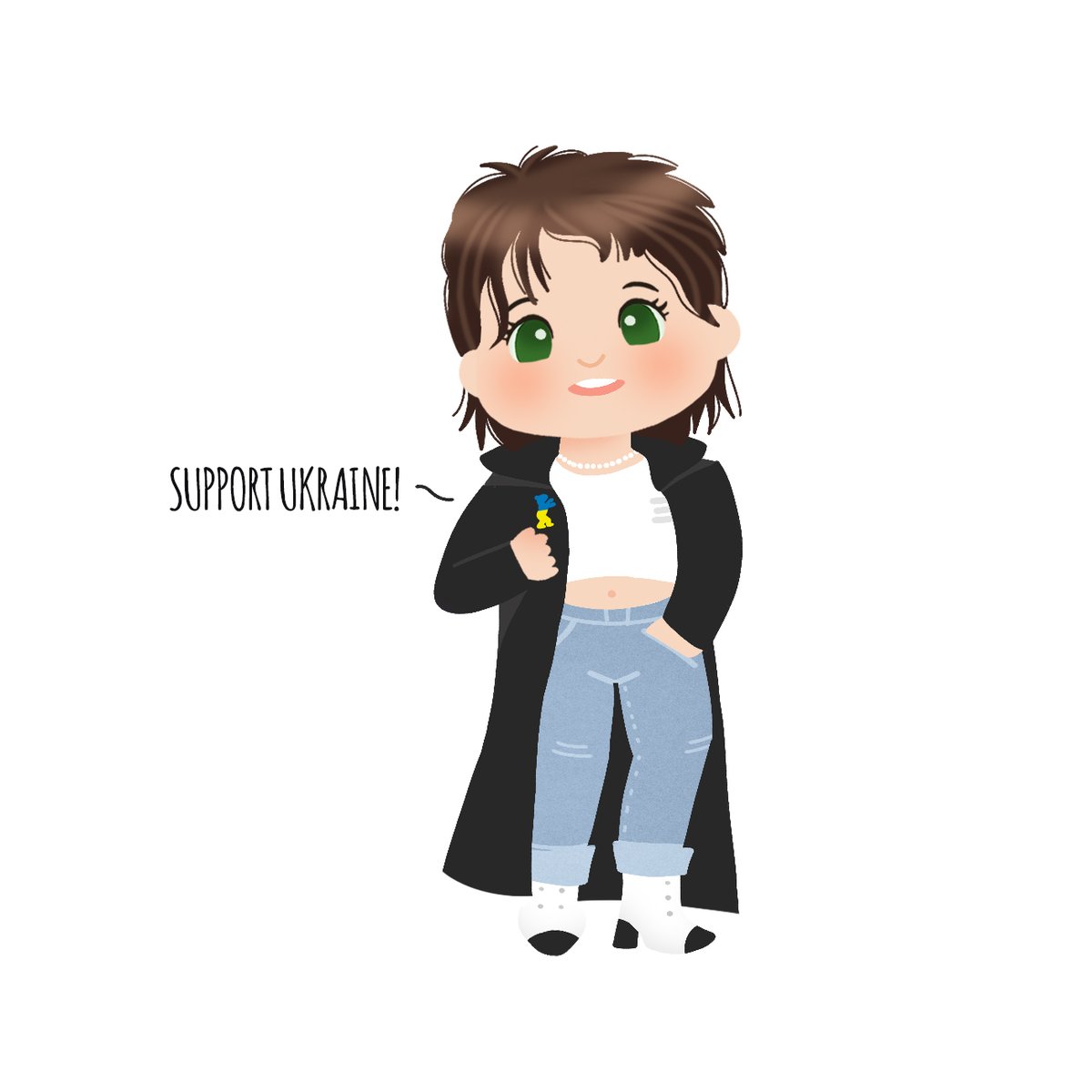 kristen stewart @ berlinale demonstration of solidarity with ukraine 🇺🇦