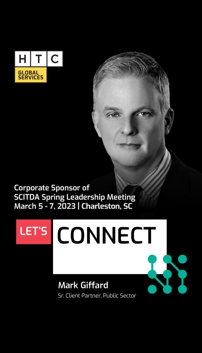 HTCInc's tweet photo. We are proud to be a corporate sponsor of the SCITDA Spring Leadership Meet (Mar 5-7, 2023, Hyatt Place Historic District, Charleston, SC). Hope you find time to meet us for some meaningful conversations. https://t.co/mElSnhfTDA 
#SCITDA #Sponsor #IT #InformationTechnology https://t.co/YR5Ymucefu