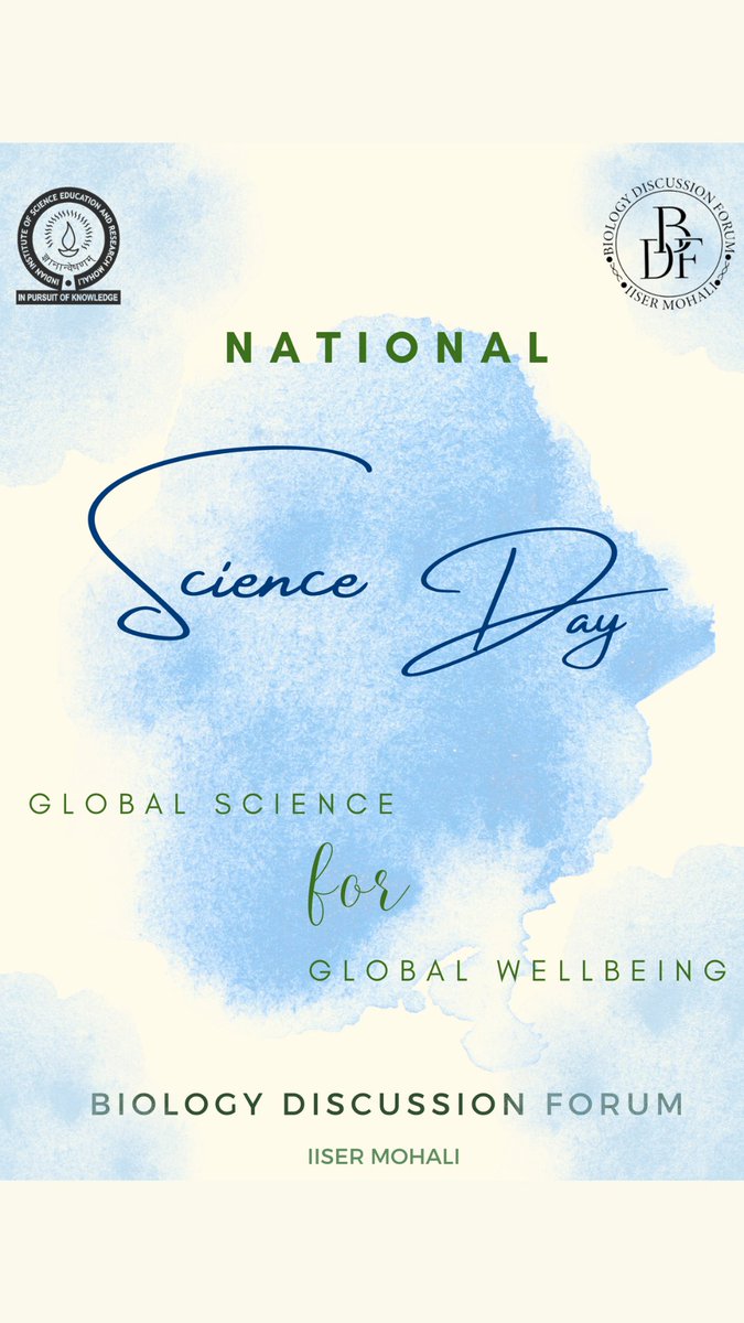 bdf_iiserm's tweet photo. Happy #NationalScienceDay from team BDF! 

@IndiaDST @DBTIndia @DBS_IISERM @IISERMohali https://t.co/UnIS6FWJ42