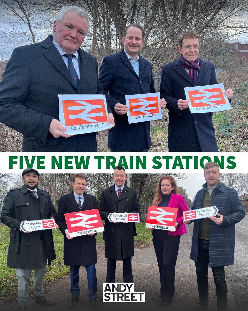 andy4wm's tweet image. JUST IN: 5️⃣ NEW TRAIN STATIONS

🚂 Castle Bromwich
🚂 Tettenhall
🚂 Balsall Heath
🚂 Coventry East
🚂 Foleshil

With diggers already in the ground at Willenhall, Darlaston, &amp;amp; South Brum, we’re now thinking about the next set of stations we want to open across the West Midlands ✅