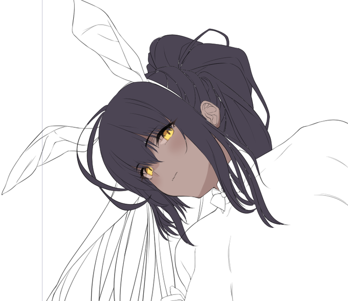 ここまで塗って顔がうーんってなったので直すか 