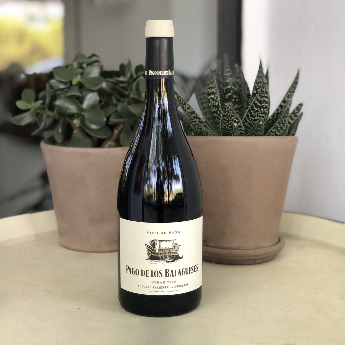 5bseleccion's tweet photo. Vino de Pago 100% syrah procedente de una finca cerca de la Solana de Las Pilillas. La etiqueta rinde homenaje a los antiguos fenicios, los primeros exportadores y comerciantes de vino de la Península Ibérica. @vegalfaro #vinosvalencianos
https://t.co/T4g15i9gse https://t.co/TgK3SeTu7M